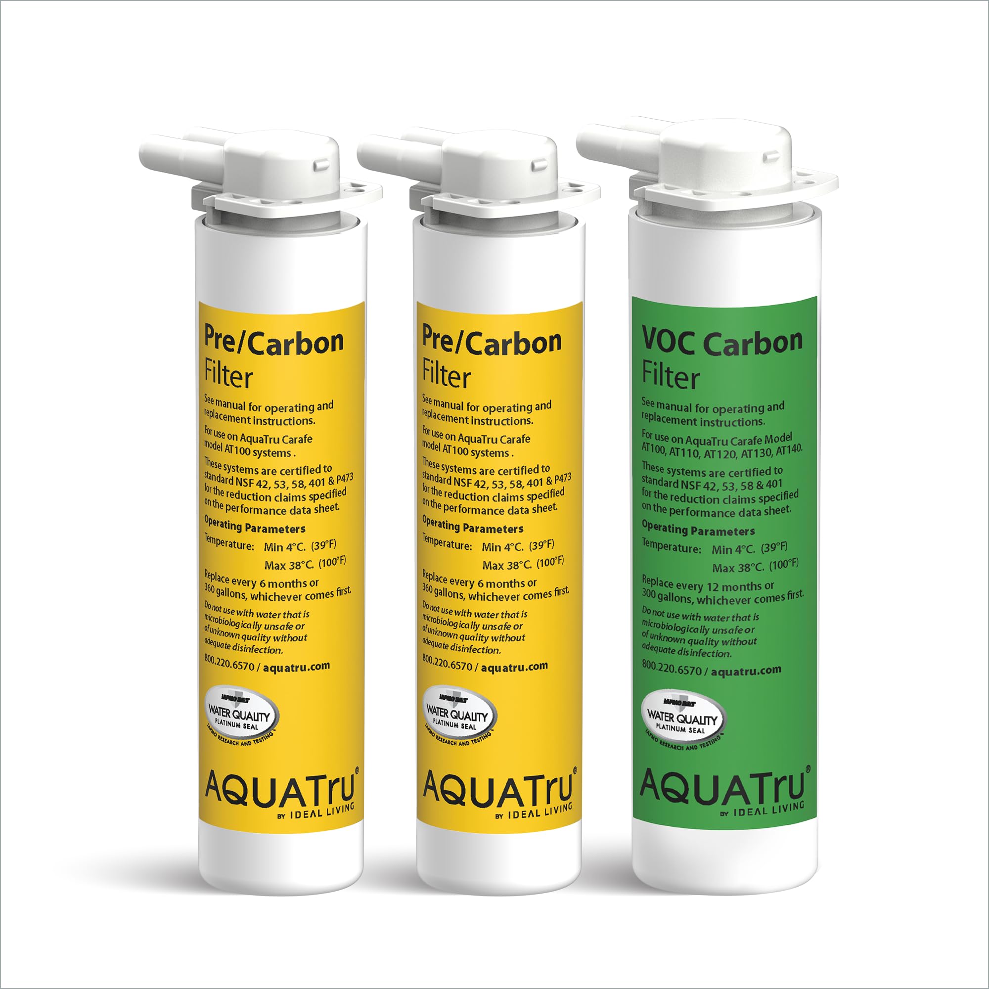 Amazon.com: AquaTru One-Year Carafe Filter Combo Pack – Includes 1